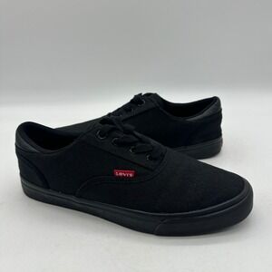 Levi's 517735A481 Mens Size 9 Monterey Black Canvas Low Top Sneaker Skater Shoes